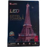 CubicFun 3D puzzle svítící Eiffelova věž 82 ks – Zboží Mobilmania