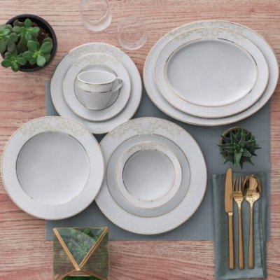 Güral Tolstoy Tafelservice Porcelánová Sada Nádobí Set 84 ks – Zboží Mobilmania