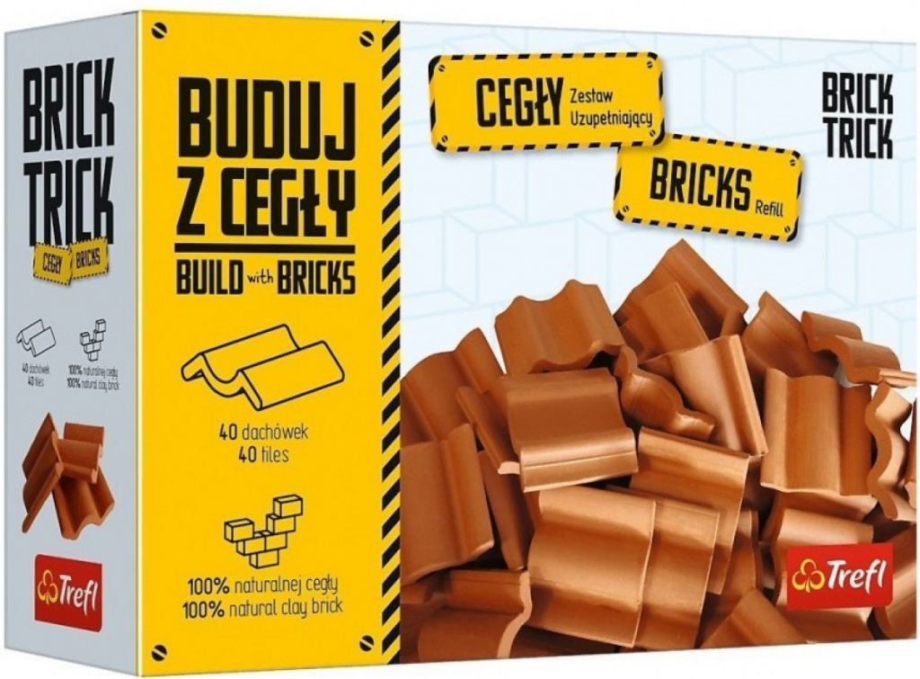 Trefl Brick Trick Náhradní balení střešních tašek 40 ks