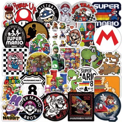 Nálepky Super Mario Varianta: 4 – Zboží Živě