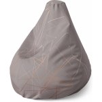 Sablio sedací vak Pear trojúhelníková abstrakce 140 x 100 x 25 cm – Zboží Dáma