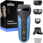 Braun Series 3 310 BT Black/Blue – Zbozi.Blesk.cz
