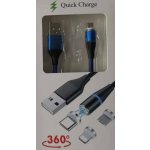 Premiumcord ku2m1fgb Magnetický micro USB a USB-C – Zboží Živě