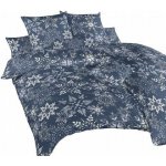 Dadka povlečení bavlna Snowflakes tmavě modré 140x200 70x90 – Hledejceny.cz