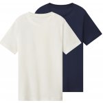 Esmara Kids chlapecké triko 2 kusy bílá / navy modrá – Zboží Dáma