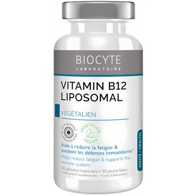 Biocyte Vitamín B12 Liposomal na únavu a imunitu 30 kapslí – Hledejceny.cz