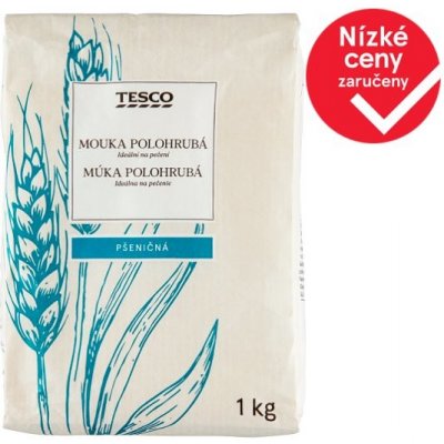 Tesco Mouka polohrubá pšeničná 1 kg – Zbozi.Blesk.cz