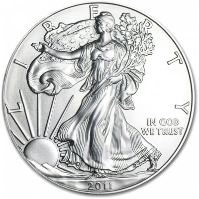 The United States Mint Stříbrná mince American Silver Eagle 2011 1 oz – Zboží Dáma