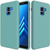 Pouzdro a kryt na mobilní telefon Samsung Pouzdro JustKing silikonové Liquid Samsung Galaxy A8 Plus 2018 - tyrkysové