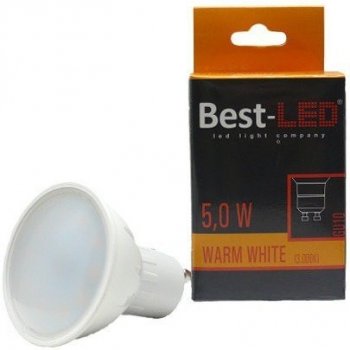 Best-Led žárovka GU10, 240V, 5W, 420lm-440lm, 3000K