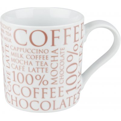 Könitz 100% hrnek na kávu hrnek na kávu šálek šálek na čaj porcelán bílý 330 ml – Zboží Mobilmania