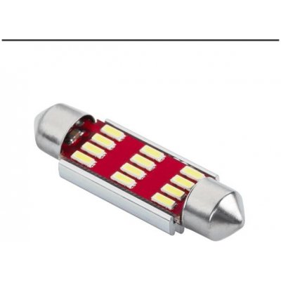 Automobilová žárovka LED SV8,5 (Canbus) T11x41 12 SMD 3014, 12-24V – Zbozi.Blesk.cz