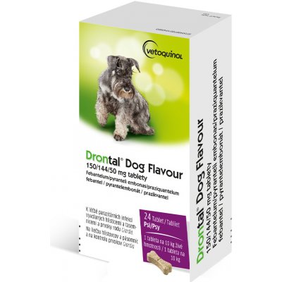 Drontal Dog Flavour 150/144/50 mg 24 tablet
