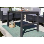 KETER Lyon rattan Stůl zahradní 116 x 72 cm - grafit 232300 – Sleviste.cz