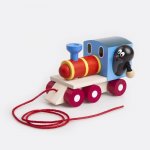 Detoa dřevěný vláček Krtek a mašinka – Zboží Dáma