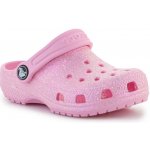 Crocs dětské pantofle CLASSIC GLITTER CLOG T 2069926S0 Růžový – Zboží Dáma