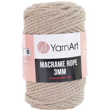 YarnArt Macrame Rope 753, 3mm - béžová