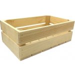 Amadea Dřevěná bedýnka z masivního dřeva 34 x 21 x 12 cm – Sleviste.cz