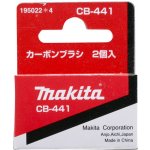 Náhradní uhlíky Makita 6.9 x 10.8 x 10.8 mm, sada 2ks, Makita CB441, 194435-6, uhlíky do elektromotorů – Zboží Dáma