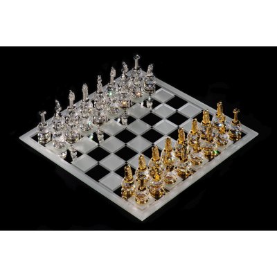 Šachy skleněné Recko025, Provedení produktu Křišťál – Zboží Dáma
