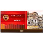 Koh-i-noor Gioconda Olejové křídy 8122 souprava 12 barev hnědé odstíny – Zboží Dáma