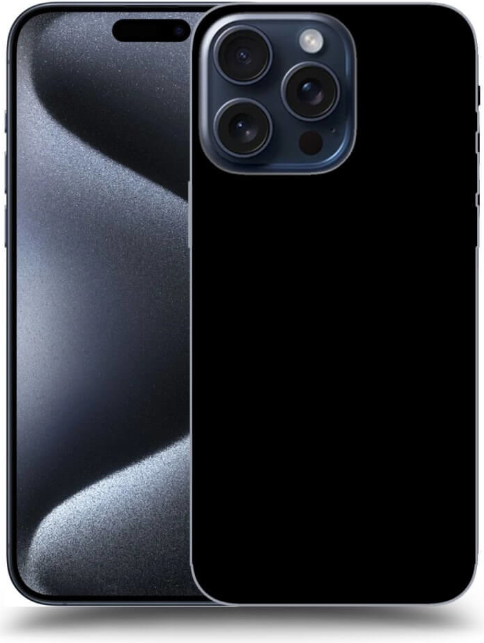 Pouzdro Picasee silikonové Apple iPhone 15 Pro Max - Separ - Black On Black 2 černé