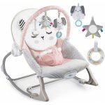 Nukido houpací křeslo s vibracemi - růžové – Hledejceny.cz