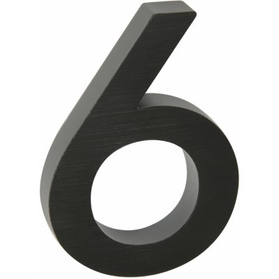 Richter domovní číslo 3D -Černá 6 – HobbyKompas.cz