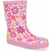 Dětská holínka Koel4Kids Fuchsia Flower wellie bare