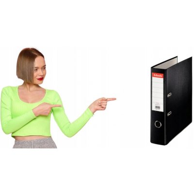 Esselte Economy pákový pořadač A4 7,5 cm černý – Zbozi.Blesk.cz