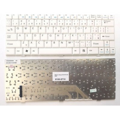 česká klávesnice Medion Akoya E1210 E1212 S1210 S1211 bílá US/CZ přelepky