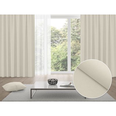 Biante Zatemňovací závěs Blackout BKU-110 Slonová kost - šířka 140 cm 140x140 cm – Hledejceny.cz