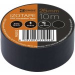 Emos F62512 Elektroizolační páska PVC 25 mm x 10 m černá – Zboží Mobilmania