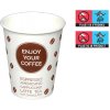 Jednorázové nádobí DEKOS Kelímek papírový 150/180ml 6oz 70mm ENJOY COFFEE Vending