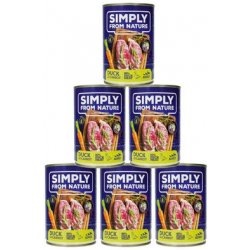 Simply From Nature Adult Kachna s mrkví 6 x 400 g