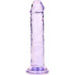 RealRock Crystal Clear Realistic 6″ fialové dildo s přísavkou 15,5 x 2,8 cm – Zboží Dáma