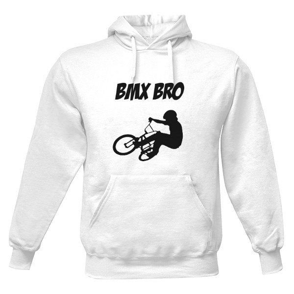 mikina s kapucí s potiskem MIKYNA BMX BRO Bílá od 749 Kč - Heureka.cz