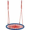 Houpačka Aga Závěsný houpací kruh 120 cm Modro-červený