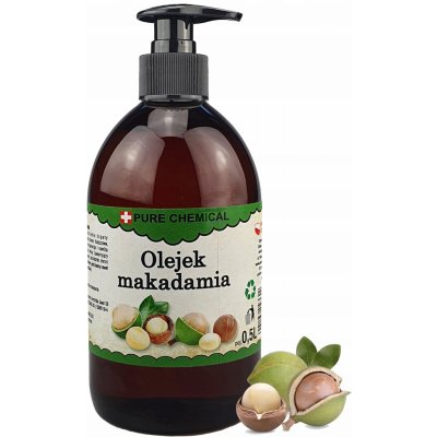 MAKADAMOVÝ OLEJ PŘÍRODNÍ OLEJ Z MAKADAMOVÝCH OŘECHŮ + DÁVKOVAČ 0,5 l – Sleviste.cz