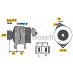 BOSCH Alternátor BO 0986048320