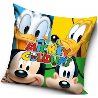 Carbotex Polštář Mickey Mouse Colours Disney Gang 40x40 – Zboží Mobilmania