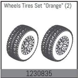 Absima 1230835 Wheel Set 110x45mm Orange 2