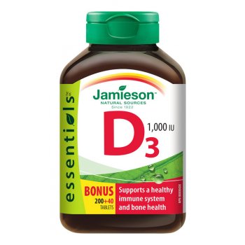 Jamieson Vitamín D3 1000 IU 240 tablet
