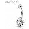 Piercing Šperky4U piercing do pupíku titan TIT1104-M