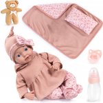 Bayer Design Miminko Reborn Baby Doll 38cm Set růžový – Hledejceny.cz