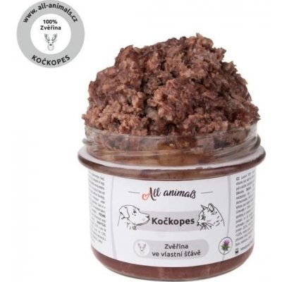All Animals kočkopes Zvěřina ve vlastní šťávě 200 g – Hledejceny.cz