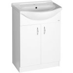 Aqualine Simplex Eco Skříňka s umyvadlem 65 x 87 cm, bílá mat SIME650 – Hledejceny.cz