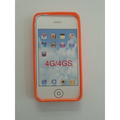 Pouzdro ForCell Lux S Apple iPhone 4G/4GS oranžové – Zboží Mobilmania