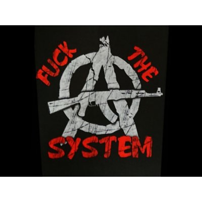 Zádovka FUCK THE SYSTEM gun zoid – Hledejceny.cz