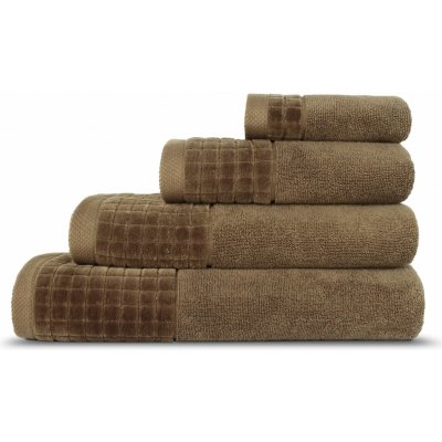 Darré ručníky a osušky CASA VIVA tmavě hnědá GOTS 30 x 50 cm – Sleviste.cz